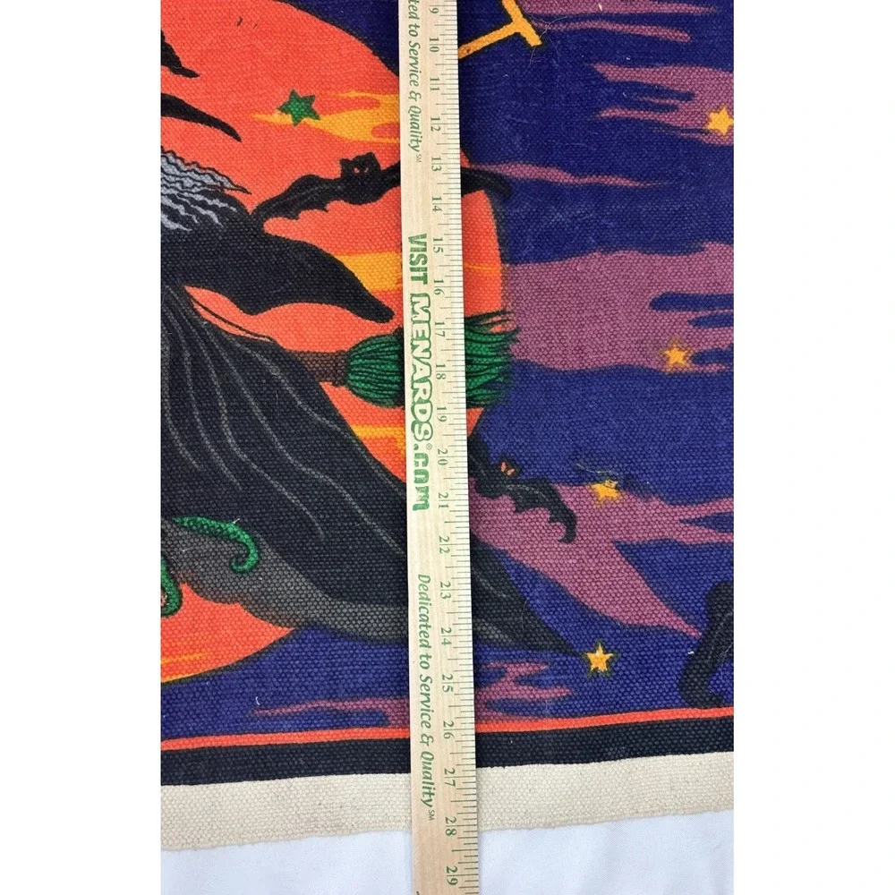 Vintage Hayim Company 1997 Halloween Wicked Witch Fringed Mat 28.5x46